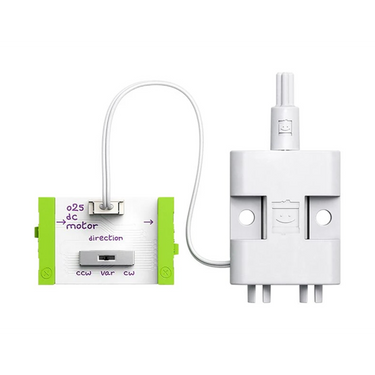littlebits dc motor tethered cross axle